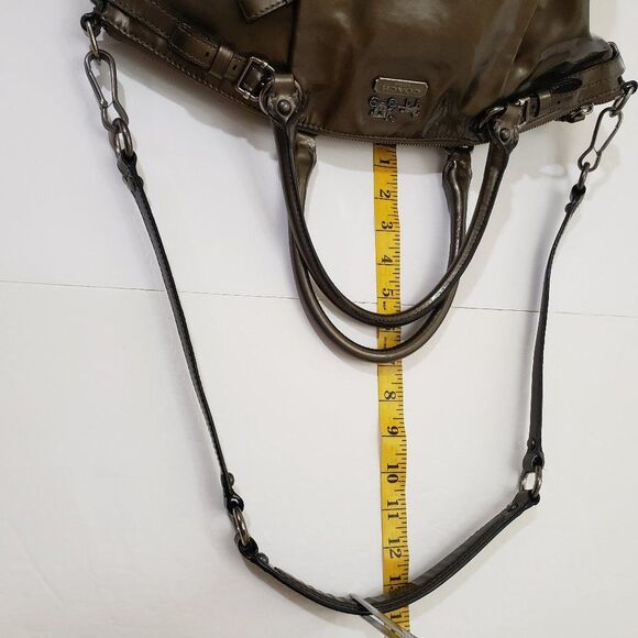 Coach 18627 Madison Pewter Patent Leather Lindsey - Picture 11 of 16